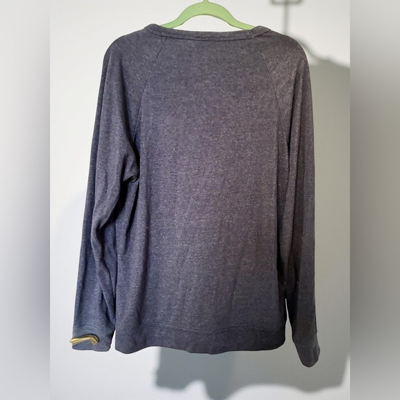 Who’s Laughing Meow Heather Blue Sweatshirt - Picture 2 of 3